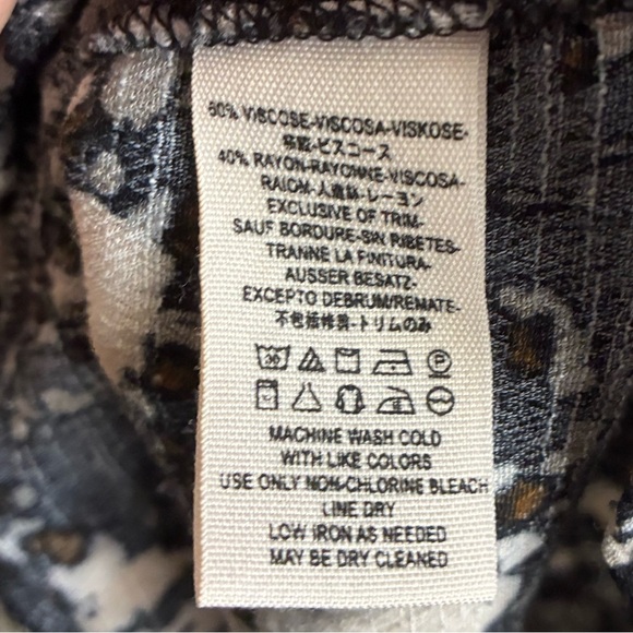 Free People All The Right Ruffles Monochrome Patterned Romper S - Picture 14 of 15